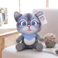 CRE 20cm Soft 3D Simulation Stuffed Cat Toys Sofa Pillow Cushion Plush Animal Cat Dolls Kids Toys Gifts