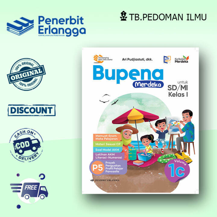 Bupena Merdeka Kelas 1 SD 1C Erlangga | Lazada Indonesia