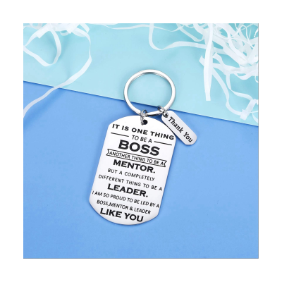 6Pcs Boss Day Gifts for Office Keychain Thank You Boss Gift for Coworker Mentor Leader Birthday Leaving Going Gifts