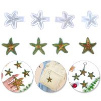 1pc Keychain Pendant Starfish Silicone Mold Pendants Decorations Jewelry Tag Making Accessories