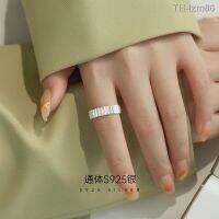 ? ornaments jewelry เครื่องประดับอัญมณี Jinmeiao 2023 ฤดูร้อนสไตล์ร้อนการออกแบบระดับไฮเอนด์ S925 เงินบุคลิกภาพแฟชั่นธรรมดาวงกลมบันไดเปิดแหวนคู่