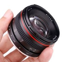 เพิ่มขึ้นอธิษฐาน50มม. F1.4การถ่ายภาพบุคคลแบบรูรับแสงขนาดใหญ่โฟกัสแมนนวลเลนส์กล้องถ่ายรูปแบบฟูลเฟรมเหมาะสำหรับ Canon กล้องกล้อง SLR Nikon