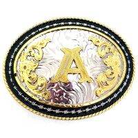 【CW】 Buckle Initial Letters ABCDEFG to Y-Cowboy Gold Large for Men and (ABC-Z) …Dropshipping