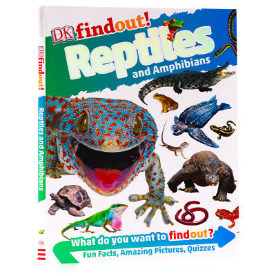 DK discovery knowledge series childrens Enlightenment knowledge picture books reptiles and amphibians DK findout! English original books soft hardcover color Popular Science Encyclopedia