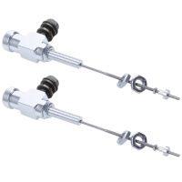 2X Motorcycle Hydraulic Clutch Master Cylinder Rod Brake Pump M10X1.25mm Aluminum Silver