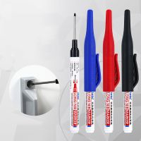 Large Capacity Long Head Markers Pen Bathroom Woodworking Decoration Multi purpose Deep Hole Marker Pens Pen Black Ink