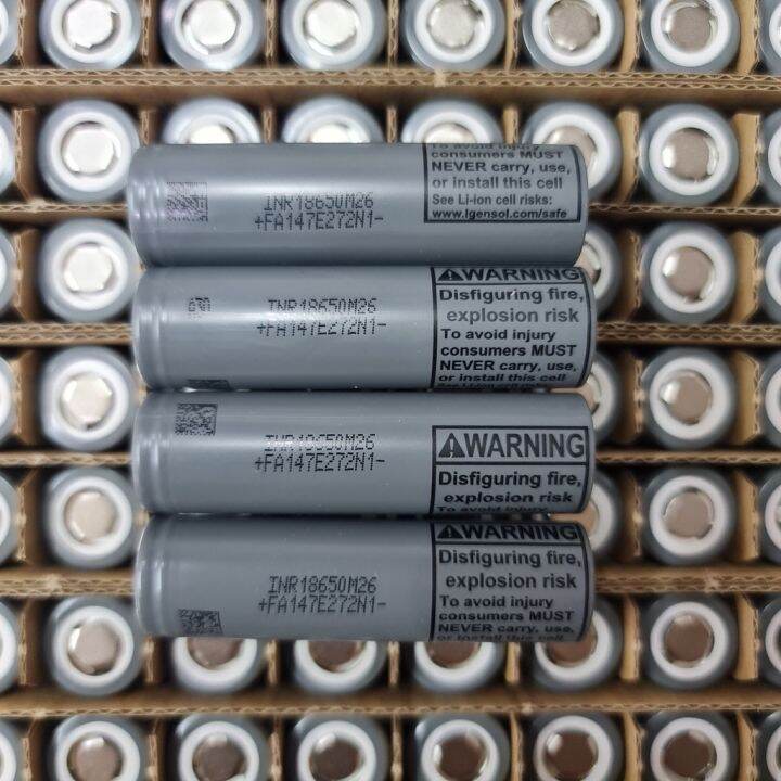 1 PC LG M26 2600mAh 10A 5C 18650 Grade A Lithium Ion Battery ebike ...