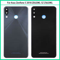 10ชิ้น6.2 "untuk Zenfone 5 2018 5Z ZE620KL ZS620KL แผงแบตเตอรี Belakang แผง Kes Pintu ZE620KL Perumahan Kes Kamera