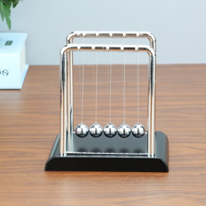 แบบพกพา-newtons-cradle-บาลานซ์ลูกบอลโลหะวิทยาศาสตร์ของเล่นวิชาฟิสิกส์ฟิตเนสฟิงเกอร์บอลของเล่นสำหรับเดสก์ท็อปป้องกันความเครียด