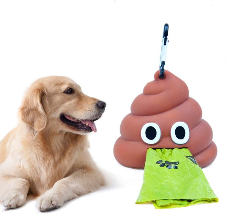 poop-waste-bag-dispenser-for-dog-waste-carrier-includes-1-roll-15-bags-pet-supply-accessory-dog-cat-small-tools-poop-bag-holder