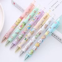 ปากกาลายการ์ตูน น่ารัก สไตล์เกาหลี 6PcsSet San-x SUMIKKO GURASHI Kawaii animal 0.5mm Mechanial Gel Ink Pens Cute Stationery Neutral Pen School Writing Supplies