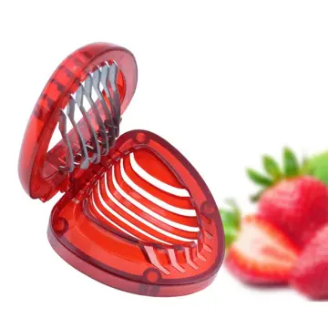 Strawberry Slicer Cutter Strawberry Corer Strawberry Huller Fruit Leaf Stem  Remover Salad Cake Tools Kitchen Gadget Accessories