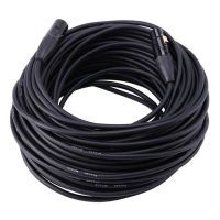 3 Pin XLR Male to Female Microphone Extension Cable Headphone Extension Cable Black Microphone 10Meters