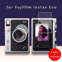 2.5D ความหนาสูง Clarity ฟิล์มกระจกนิรภัยหน้าจอ LCD เลนส์สำหรับ Fujifilm Instax Evo กล้องอุปกรณ์เสริม