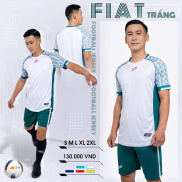 Áo bóng đá không logo thiết kế CP FIAT màu trắng
