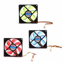 2019 New 90mm LED Light 3pin PC Desktop Computer Case Cooling Cooler Fan Low Noise 9025