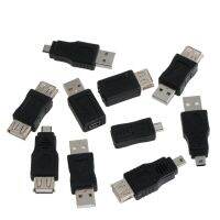 ตัวเชื่อมต่อ USB ชายกับหัวรับยูเอสบีไมโคร10ชิ้นตัวแปลงอะแดปเตอร์สายชาร์จขนาดเล็ก5พิน F/ For M ง่ายต่อเรา