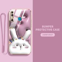 เคสโทรศัพท์สำหรับ Infinix X650D 8 X650C X650B กระต่ายน่ารักการ์ตูนลายสุนัขฝาครอบด้านหลังกันกระแทกป้องกันรอยขีดข่วนป้องกันการหล่นสายคล้อง