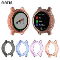 FIFATA TPU Case Protector Frame For Garmin Vivoactive 4 / 4S Smart Watch For Vivoactive 4S / 4 Screen Protective Cover Shell Cables