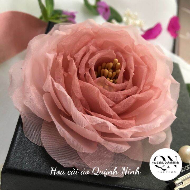 GOTI - Tag Ghim Hoa Trà Voan Cài Áo Váy Handmade Màu Pastel Cao Cấp - Phụ  Kiện Trang Trí Dành Cho Nữ CH006 CH003 - MixASale