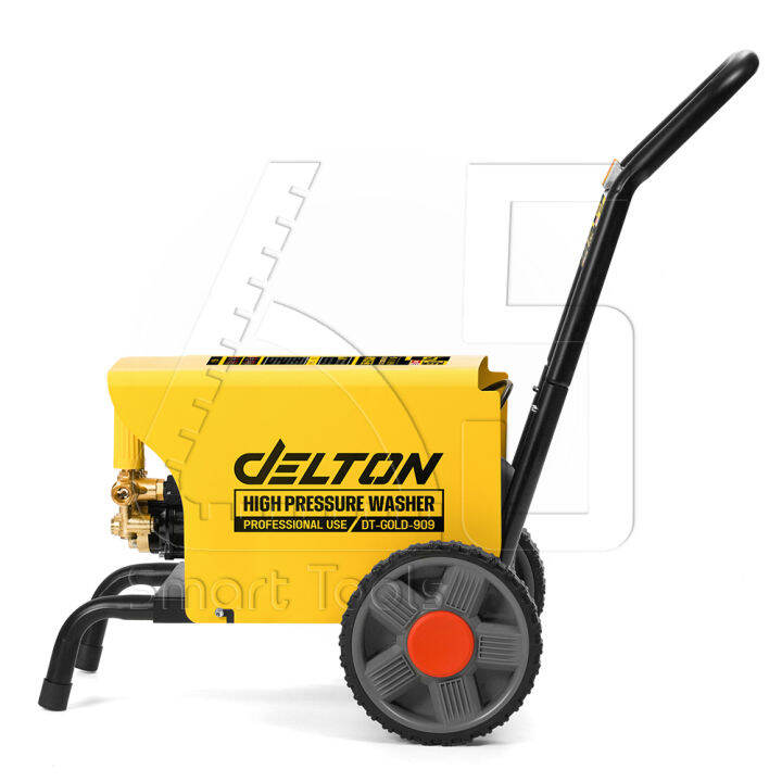 delton-เครื่องฉีดน้ำแรงดันสูง-gold-series-เครื่องฉีดน้ำ-220-บาร์-3-000-วัตต์-รุ่นใหม่-dt-gold-909-ปรับแรงดันน้ำได้-มอเตอร์เหนี่ยวนำ-induction-motor-ดูดน้ำได้ด้วยตัวเอง-และมีระบบ-auto-stop-system-ตัดน้