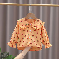 IENENS Kids Baby Cotton Clothing Girls Tops Shirts Casual Clothes Blouse Long Sleeves Shirt Infant Toddler Tee Girl Children Wears Top T-shirt 1 2 3 4 5 Years