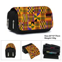 African Print Pencil Bag Black Woman Cosmetic Bag Afro Boy Girl School Study Stationery Bag Storage Bag Pencil Case Gift