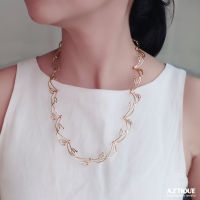 Aztique สร้อยคอเงินแท้ สร้อยคอกิ่งไม้ สร้อยคอ Necklace Jewelry Gifts Handmade dk