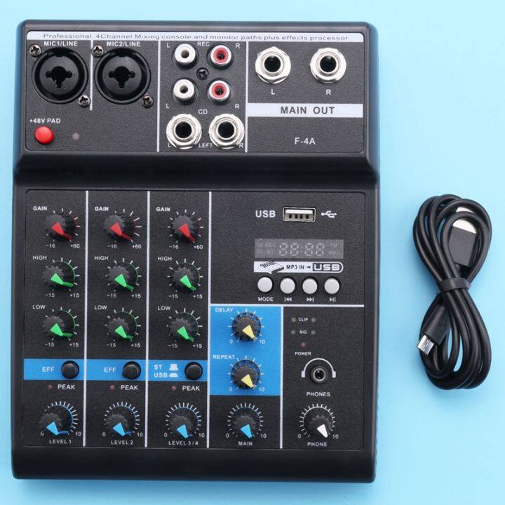 portable-audio-mixer-professional-4-channel-bluetooth-mixer-dj-console-with-reverb-effect-for-karaoke-usb-live-stage-ktv