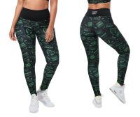 Team Zumba High Waisted Long Leggings  (กางเกงเลคกิ้งออกกำลังกายซุมบ้าและโยคะ)