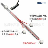 Meile patented golf putter ruler track guide practice device to keep delivery push ball manufacturers spot golf