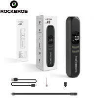 ROCKBROS เครื่องสูบลมไฟฟ้าแบบพกพาอัจฉริยะ,เครื่องเติมลมยางดิจิตอลสำหรับมอเตอร์ไซค์จักรยานรถยนต์ไร้สาย