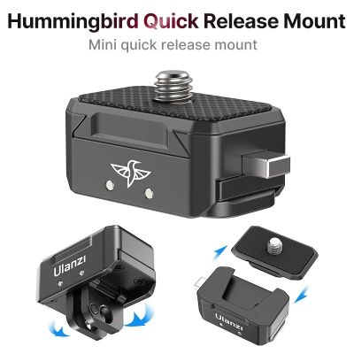 สำหรับ Ulanzi Quick Release Plate Clamp Quick Switch Kit ขาตั้งกล้อง Monitor Mount Adapter สำหรับ Gopro 11 10 9 8 กล้อง SLR สมาร์ทโฟน - zptcm3861