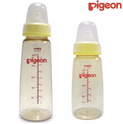 (มีคูปองส่งฟรี) Pigeon พีเจ้น ขวดนม KPSU 160 ml/240 ml จุกมินิไซส์ S,M (เลือกไซส์) (1ขวด)