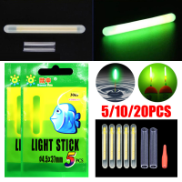 20Pcs 4.5*37มม.3.0*25มม. ลอยตกปลาเรืองแสง Lightstick Light Night Float Rod ไฟ Dark Glow Stick เครื่องมือตกปลาที่มีประโยชน์