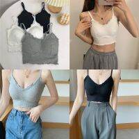 พร้อมส่ง เสื้อสายเดี่ยวผ้าร่องเสริมบราฟองน้ำด้านในด้านหลังสม๊อค สายปรับได้ตามต้องการ สายเดี่ยวๆปังมาก LG107