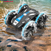 LEAL ในสต็อก Jjrc Q113 2.4Ghz รถบังคับวิทยุของเล่น4wd 360หมุน RCโลดโผนพลิกรถน้ำ Land Drift รถสะเทินน้ำสะเทินบกของเล่นเด็ก