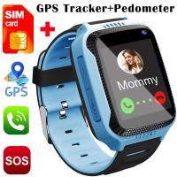 นาฬิกาสมาร์ทสําหรับเด็กผู้ชายหญิง Smartwatch GPS Tracker นาฬิกา Pedometer ฟิตเนสติดตามข้อมือ Android โทรศัพท์มือถือของขวัญที่ดีที่สุด