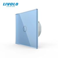 สวิทช์ไฟแบบสัมผัสติดผนัง Livolo พร้อมหน้าจอโทรศัพท์คริสตัลสวิตช์สีสันสดใสไฟชุดสัญญาณไฟ Led สวิตช์ติดผนังอเนกประสงค์