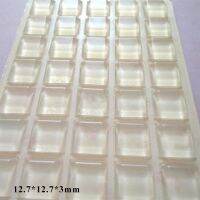 40Pcs 12.7*12.7*3mm SELF-ADHESIVE SILICONE RUBBER FEET PADS Trapezoid Furniture Silica Gel Door Stoppers Wall Protection Pad Decorative Door Stops