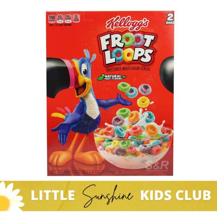 Kelloggs Froot Loops Sweetened Multi Grain Cereal 1 24kg Lazada Ph