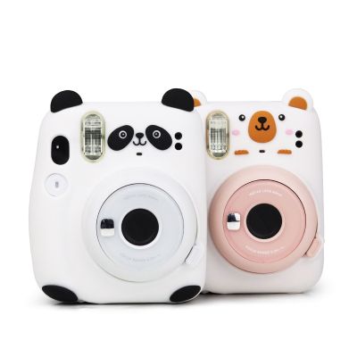 【CW】 Cartoon Soft Silicone Cover Carrying instax Film Instant