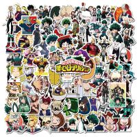 100Pcs My Hero Academia Japan Anime Stickers For Laptop Skateboard Helmet Luggage Phone Waterproof Kids Toys Sticker Stickers