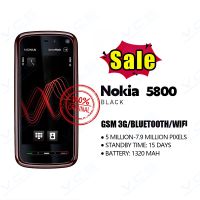 ของแท้สำหรับ Nokia 5800เพลงหน้าจอสัมผัสตรงโทรศัพท์มือถือฟังก์ชั่นโทรศัพท์พื้นฐาน