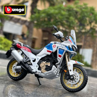 Bburago 1:18 HONDA Africa Twin Adventure Alloy Racing รถจักรยานยนต์รุ่น Metal Street Cross-Country รถจักรยานยนต์รุ่น Kids Toy Gift