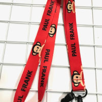 PAUL  FRANK  สายคล้องคอ สายคล้องบัตร  ห้อยโทรศัพท์  ลาย RED น่ารัก  มีก้ามปู  มีห่วงเล็ก ถอดได้  ขนาดกว้าง 20 มิลลิเมตร  ผลิตจากผ้า อย่างดี BY  NPNN