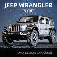 【MagicT】1:22 Scale Jeep Wrangler Rubicon สังกะสีอัลลอยด์รถรุ่น W/ แสง &amp; เสียง &amp; ดึงกลับผล Die Cast Cars ของขวัญของเล่นคอลเลกชันสำหรับชาย