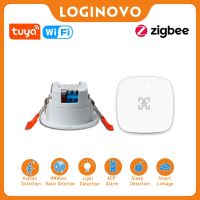 ◐☂✠ Tuya Zigbee 3.0 Human Presence Sensor Smart Life Wifi Radar Human Body Exists Detector Smart Home PIR Detection Ceiling lamp