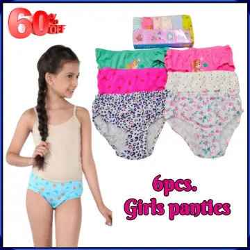 6Pcs/Pack Cute Cotton Underwear For Girls Children Underpants Short  Underwear Panty 0-12 Years 