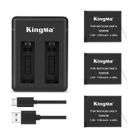 ZZOOI 1150 mAh Original Kingma lithium Battery For Insta 360 X Camera +2 Slots usb Cable Fast Charger For Insta360 One X Accessores